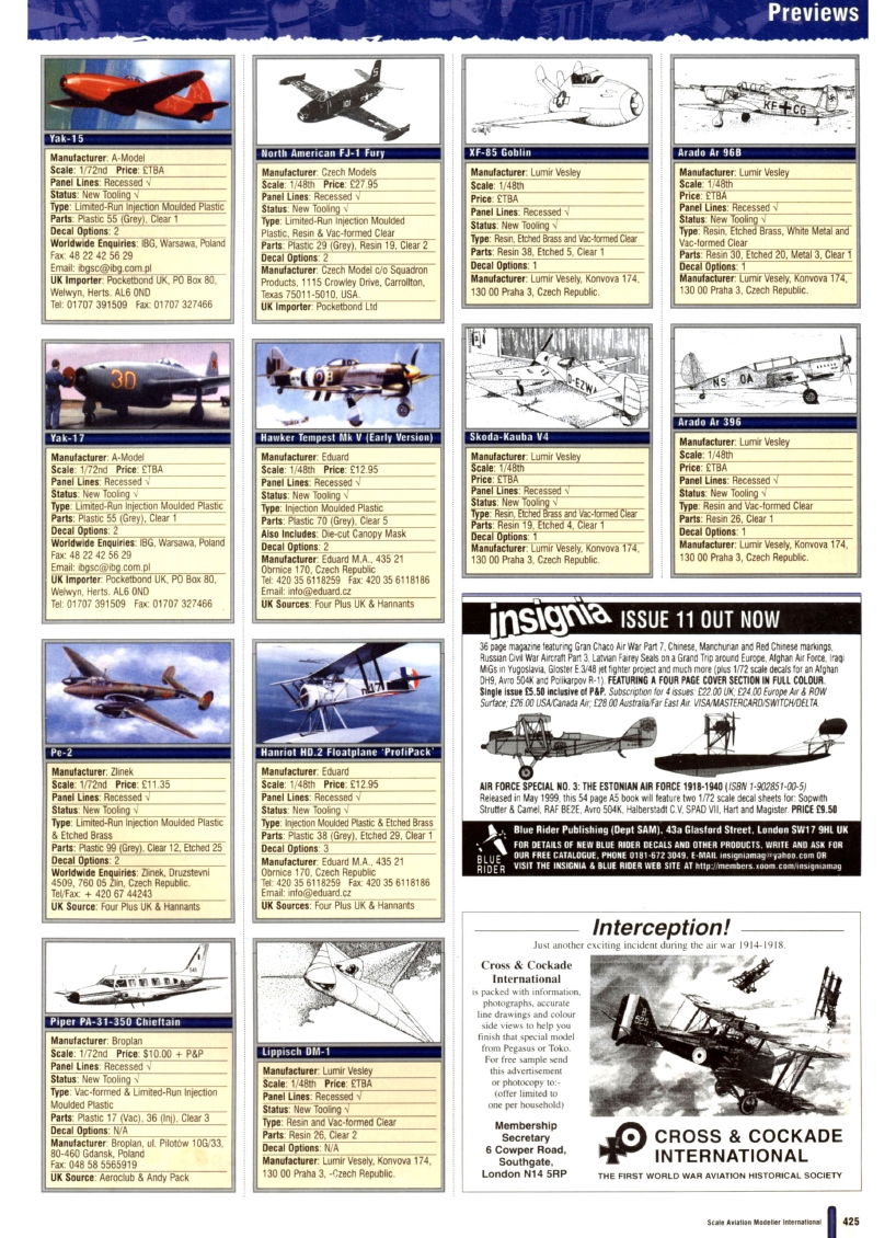 Scale Aviation Modeller International 1999-06